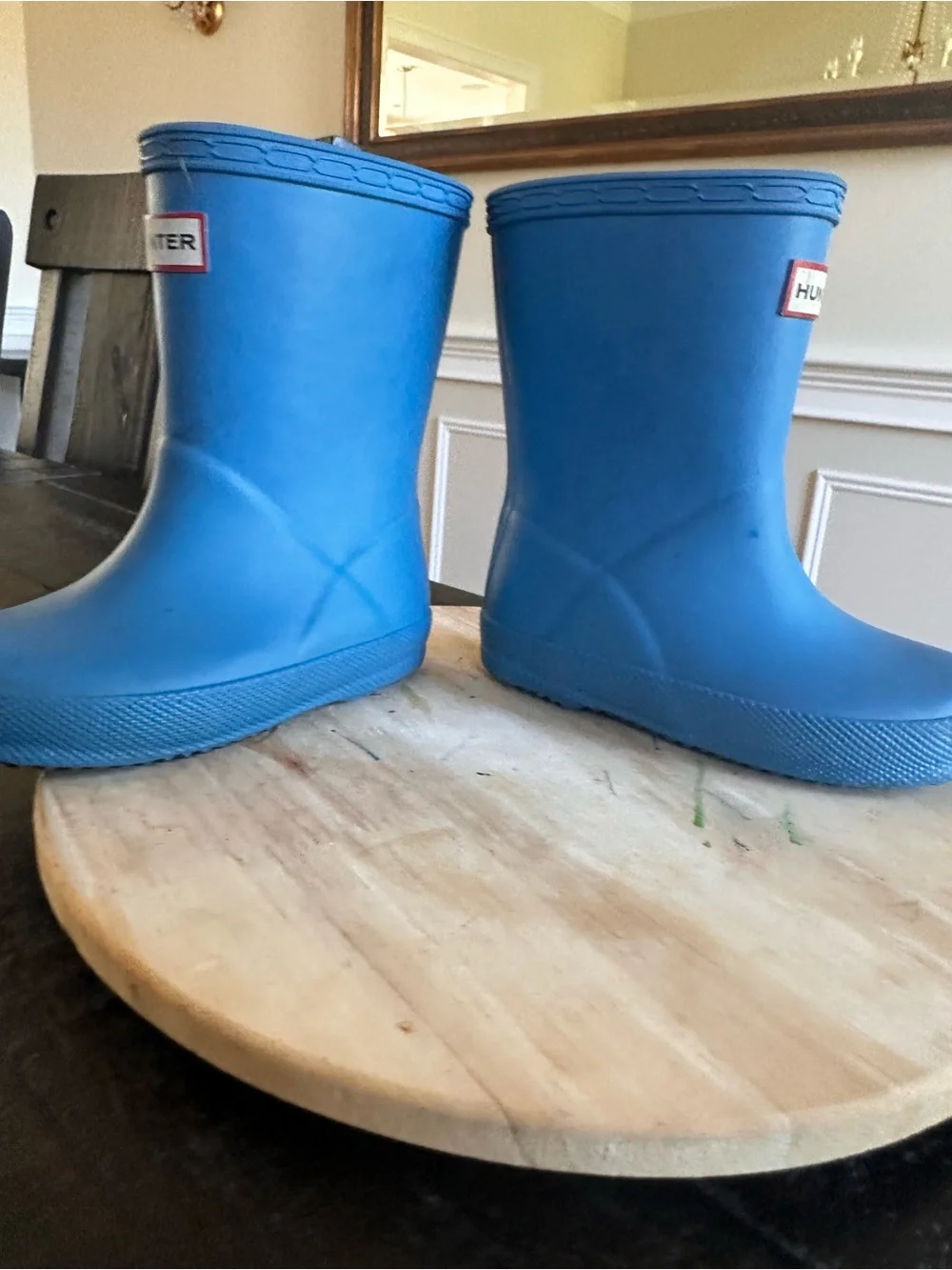 Hunter Kids Blue Rain Boots size 6/7